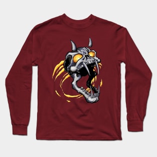 Scary Demonic Vampyre Skull Long Sleeve T-Shirt